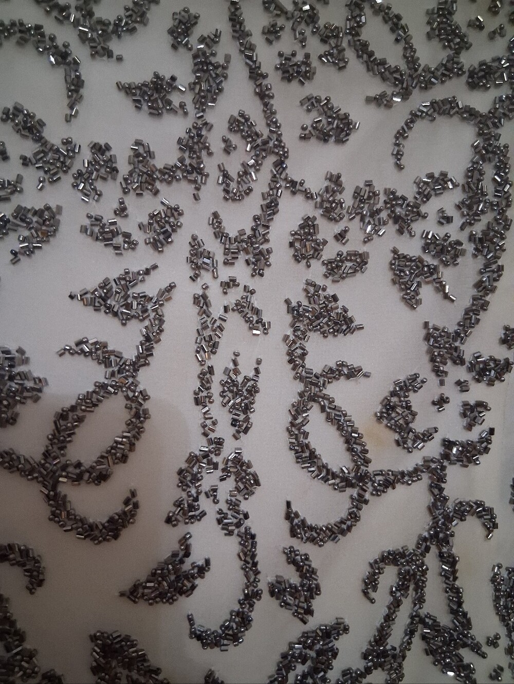 Grey/Sylver Sequin Embellished Sleeveless Top View 2